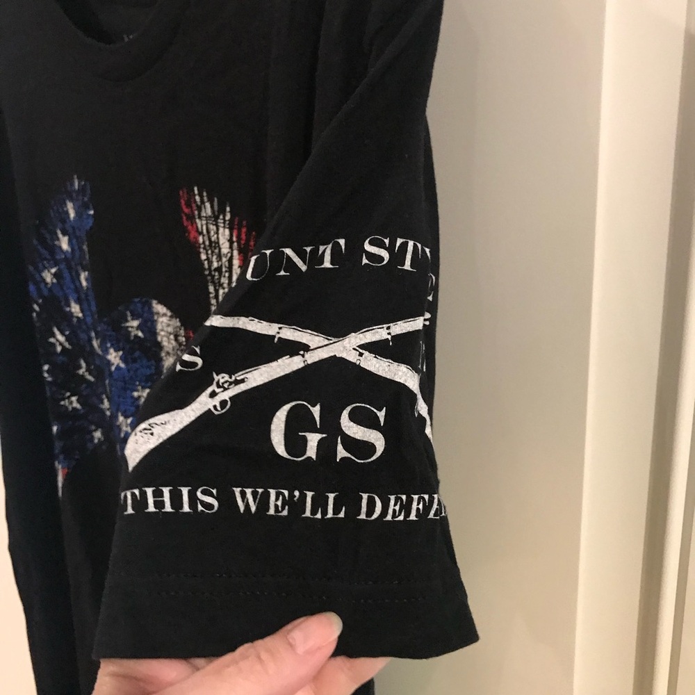 GRUNT STYLE American Winged Skull Graphic T-Shirt - Picture 6 of 10